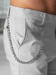 Herren Chino Hose Grau OZONEE DJ/3300Z