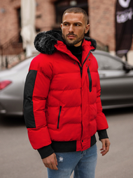 Herren Winterjacke Rot OZONEE O/M798Z