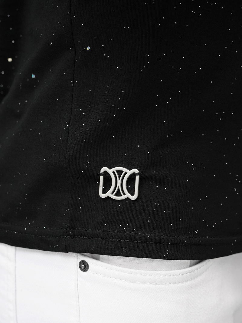 Herren T-shirt Schwarz OZONEE O/QQ1388