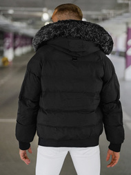 Herren Winterjacke Schwarz OZONEE O/M798Z