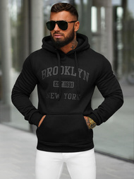 Herren Kapuzenpullover Schwarz OZONEE JS/8B1350/3