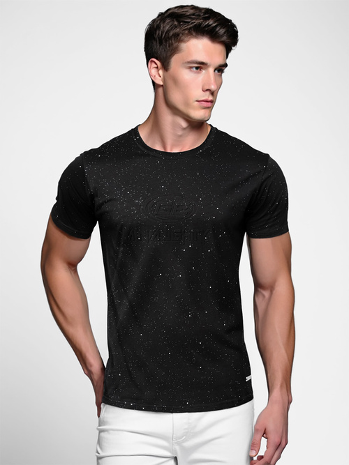 Herren T-shirt Schwarz OZONEE O/QQ1390Z