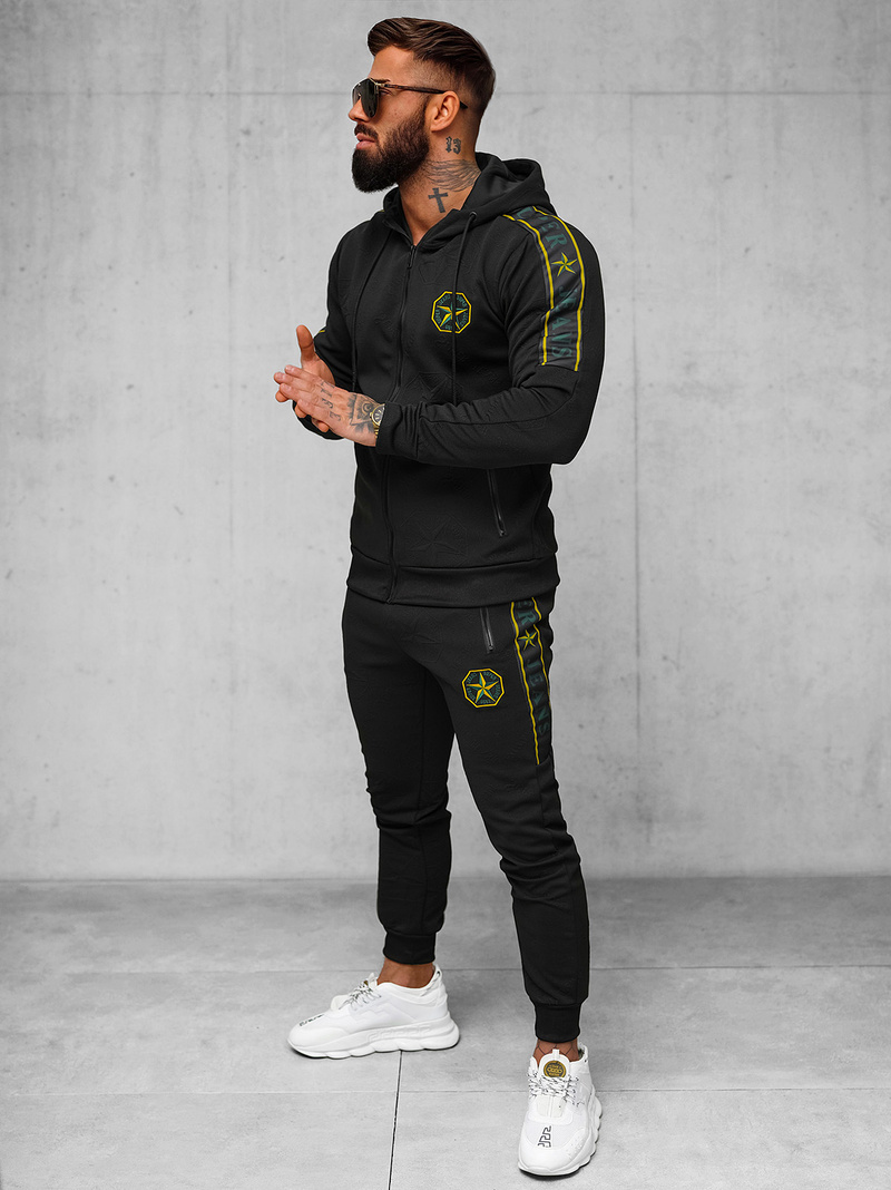 Herren Sportanzug Schwarz OZONEE O/FF3562AB