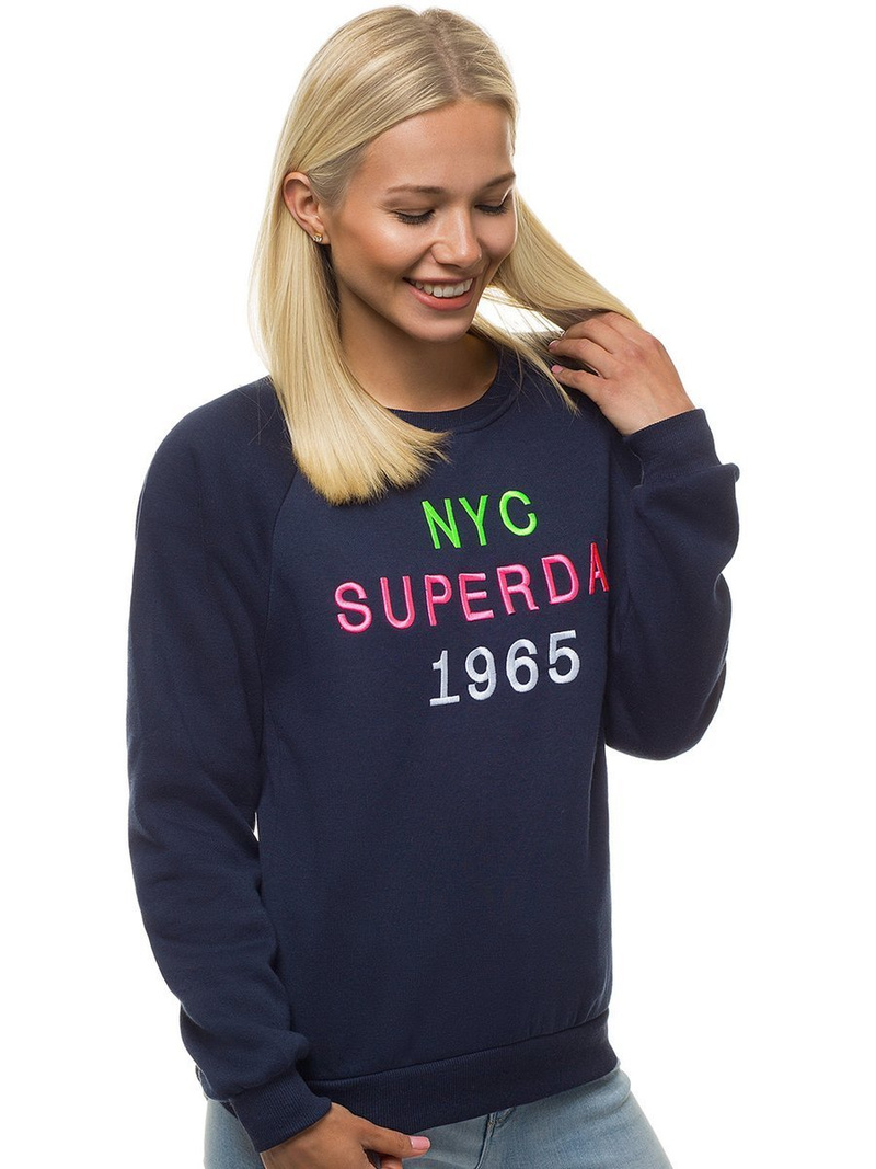 Damen Sweatshirt Dunkelblau OZONEE JS/KSW1001
