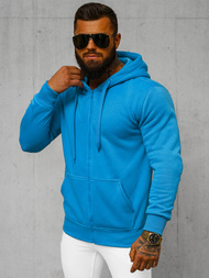 Herren Kapuzenpullover Himmelblau OZONEE JS/2008Z