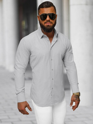 Herren Hemd Grau OZONEE O/V118