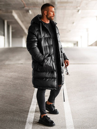 Herren Winterjacke Schwarz OZONEE O/M3205Z