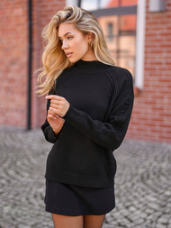 Damen pullover schwarz OZONEE JS/53B5201/3