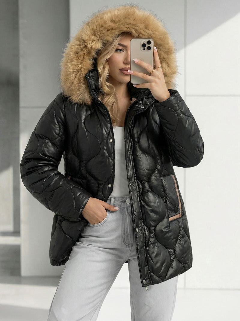 Damen Jacke Schwarz OZONEE O/5M3226/392Z