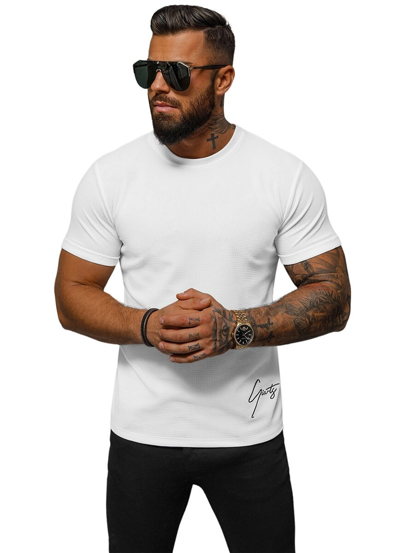 Herren T-shirt Weiß OZONEE O/L1192