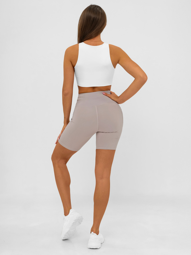 Damen Kurze Leggings Mokka JS/XY24026S