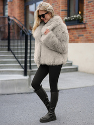 Damen Jacke Grau-Beige OZONEE JS/61M8515/92