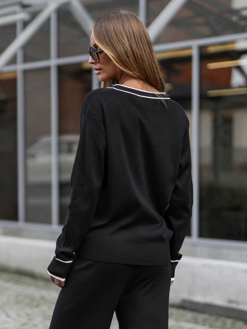 Zweiteiliges Trainingsanzug-Set Schwarz OZONEE JS/26C8802/3