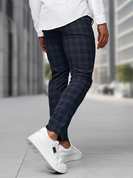 Herren Chino Hose Dunkelblau OZONEE DJ/5632Z