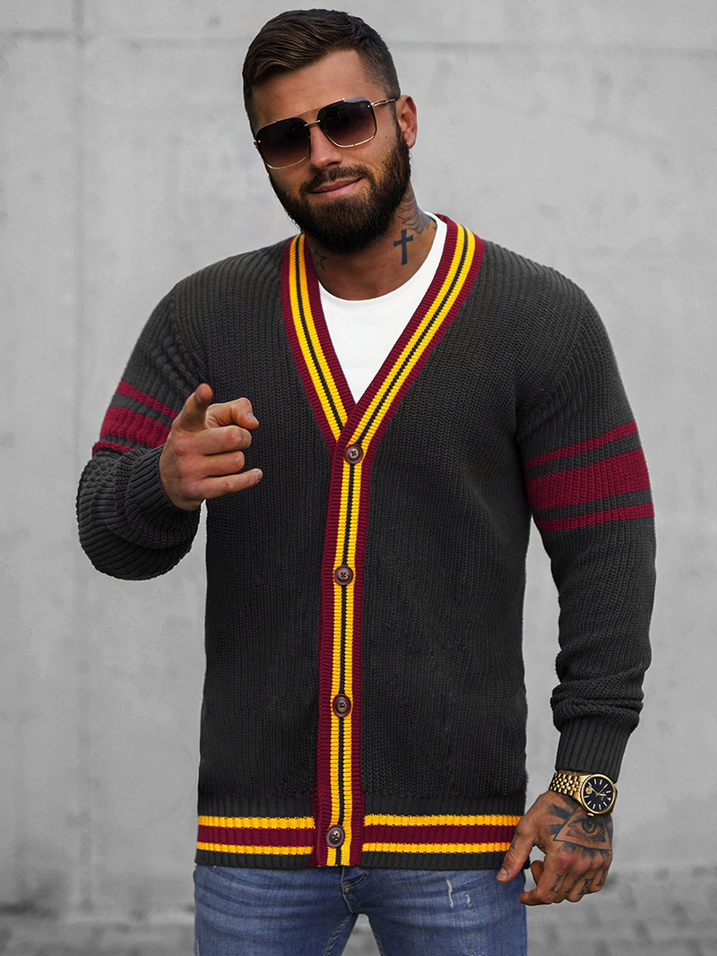 Herren Pullover Anthrazit OZONEE O/H9600