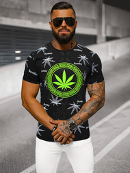 Herren T-shirt Schwarz OZONEE O/T139/3