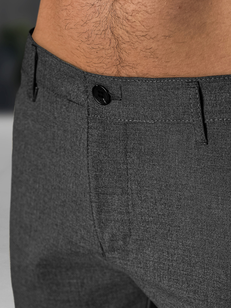 Herren Chino Shorts Anthrazit OZONEE DJ/4400