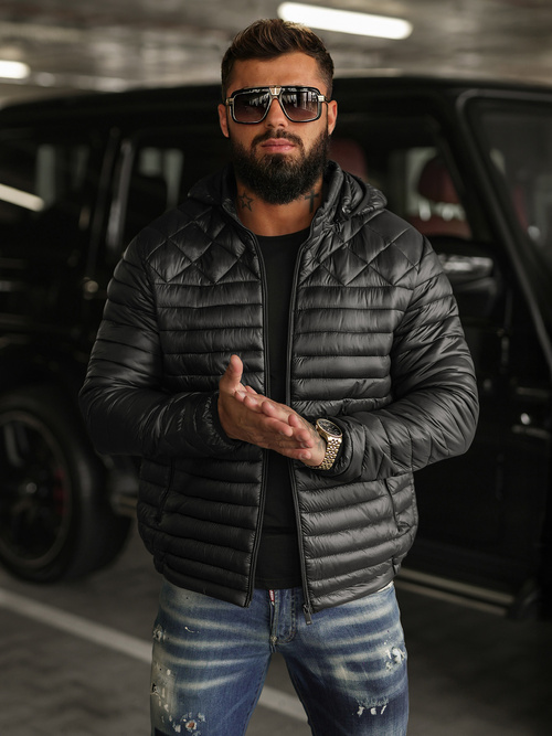 Herren Jacke Schwarz OZONEE JS/16M9328/392BZ