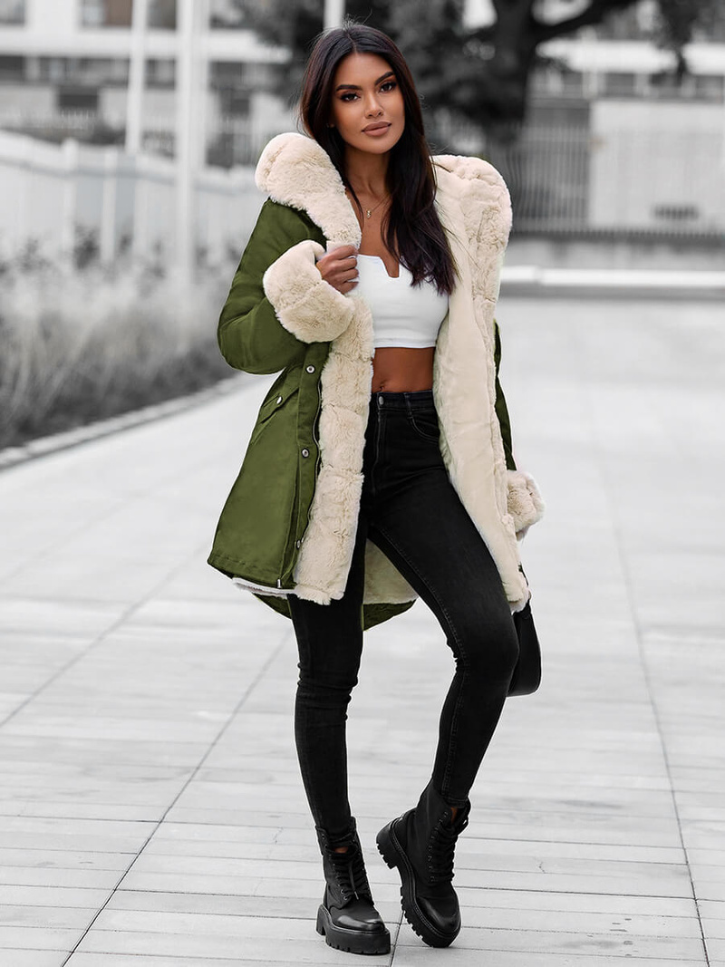 Damen Jacke Grün OZONEE JS/M763/136Z