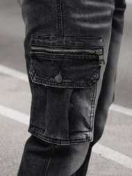 Herren Jogger Jeanshose Schwarz OZONEE NB/MP0108N