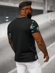 Herren T-shirt Schwarz OZONEE O/T136/3