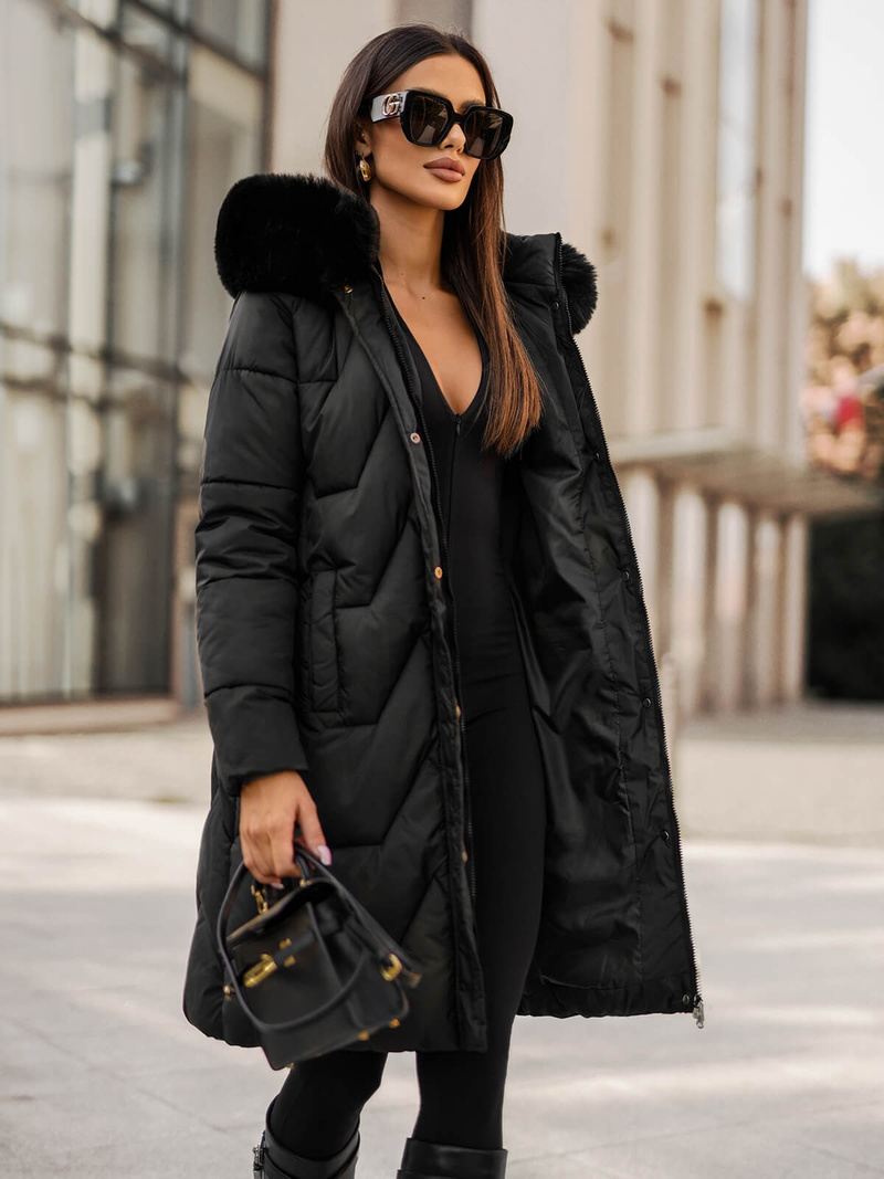 Damen Jacke Schwarz OZONEE JS/16M9202/392