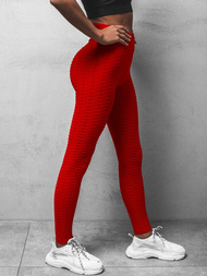 Damen Leggings Rot O/20475Z