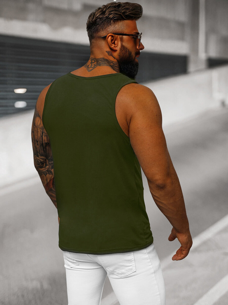Herren Tank Top Grün OZONEE O/T105/29