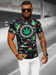 Herren T-shirt Schwarz OZONEE O/T131/3