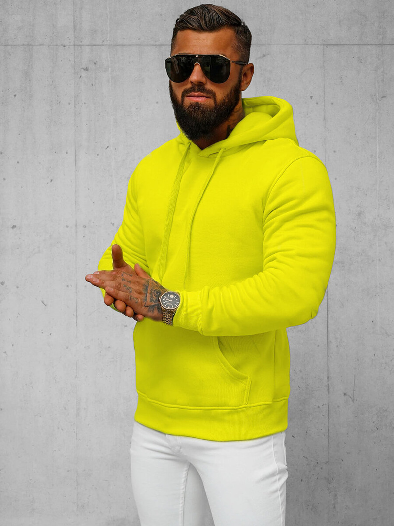 Herren Kapuzenpullover Gelb-Neon OZONEE JS/2009Z