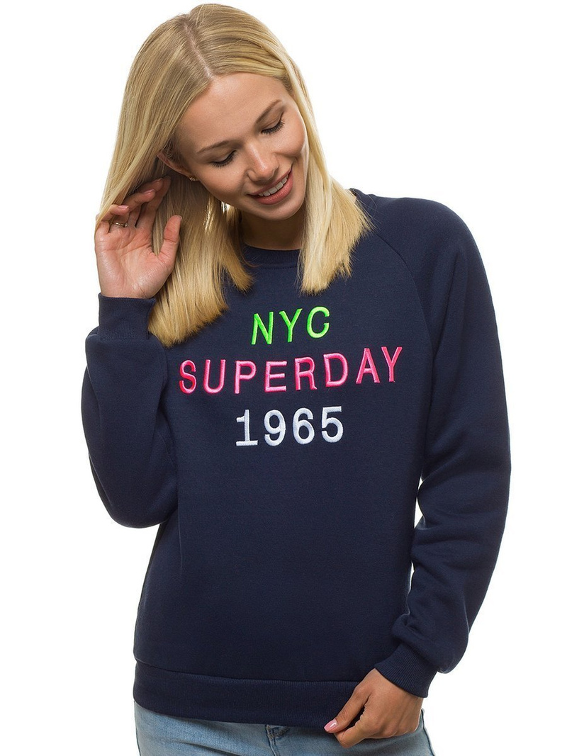 Damen Sweatshirt Dunkelblau OZONEE JS/KSW1001