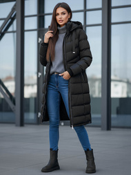 Damen Winterjacke Schwarz OZONEE JS/M736/392Z