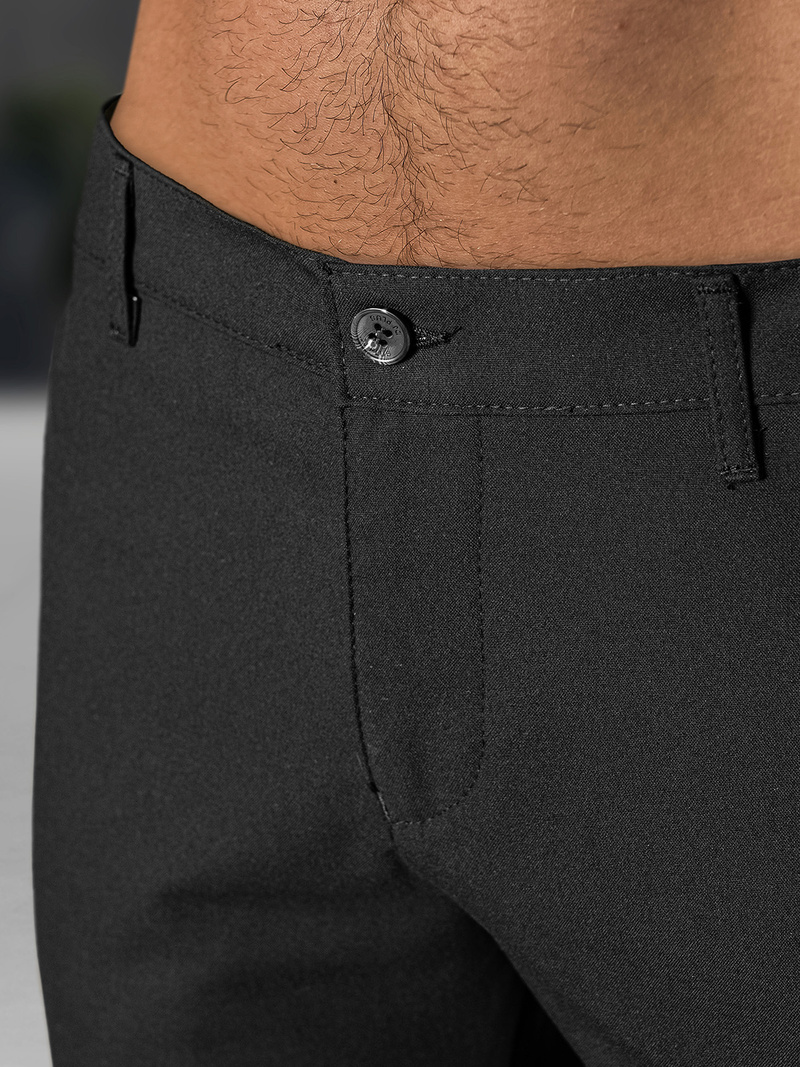 Herren Chino Shorts Schwarz OZONEE DJ/4400