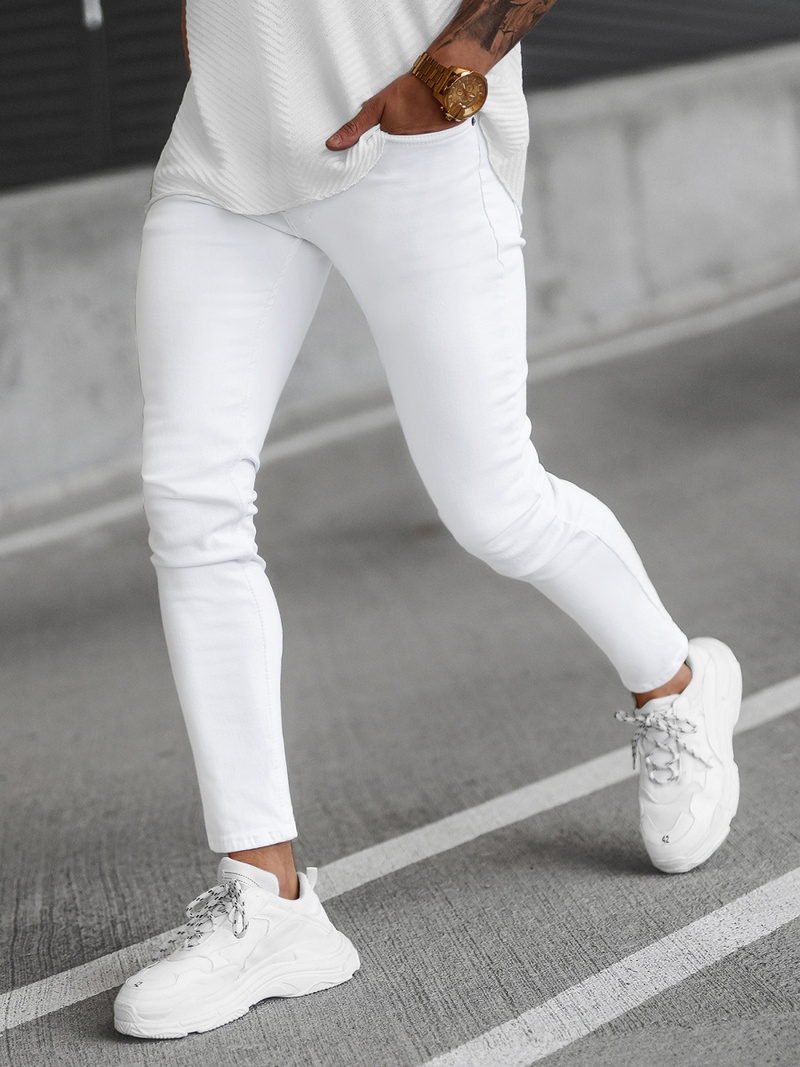 Herren Jeanshose Weiß OZONEE E/5348/01Z