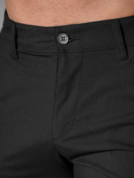 Herren Chino Shorts Schwarz OZONEE DJ/4400Z