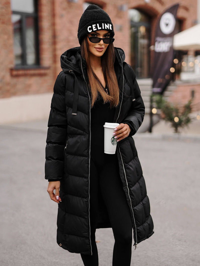 Damen Jacke Schwarz OZONEE JS/M736/392Z