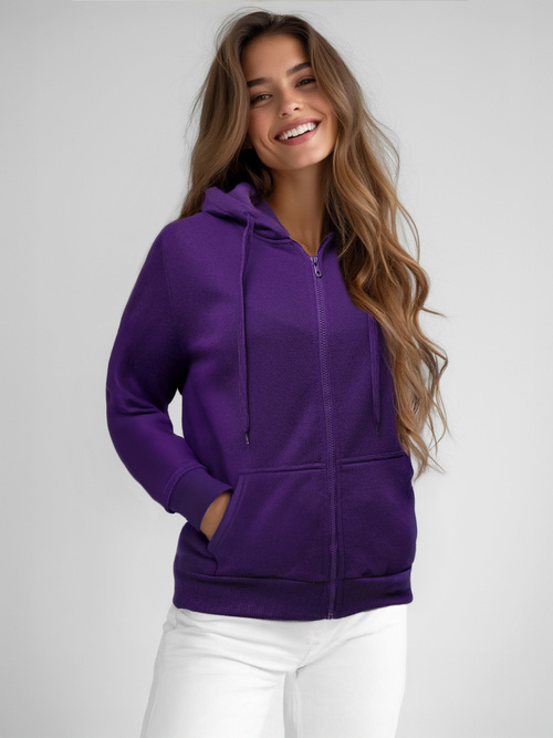 Damen Kapuzenpullover Violett OZONEE JS/W03Z
