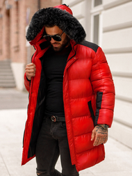 Herren Winterjacke Rot OZONEE O/M800Z