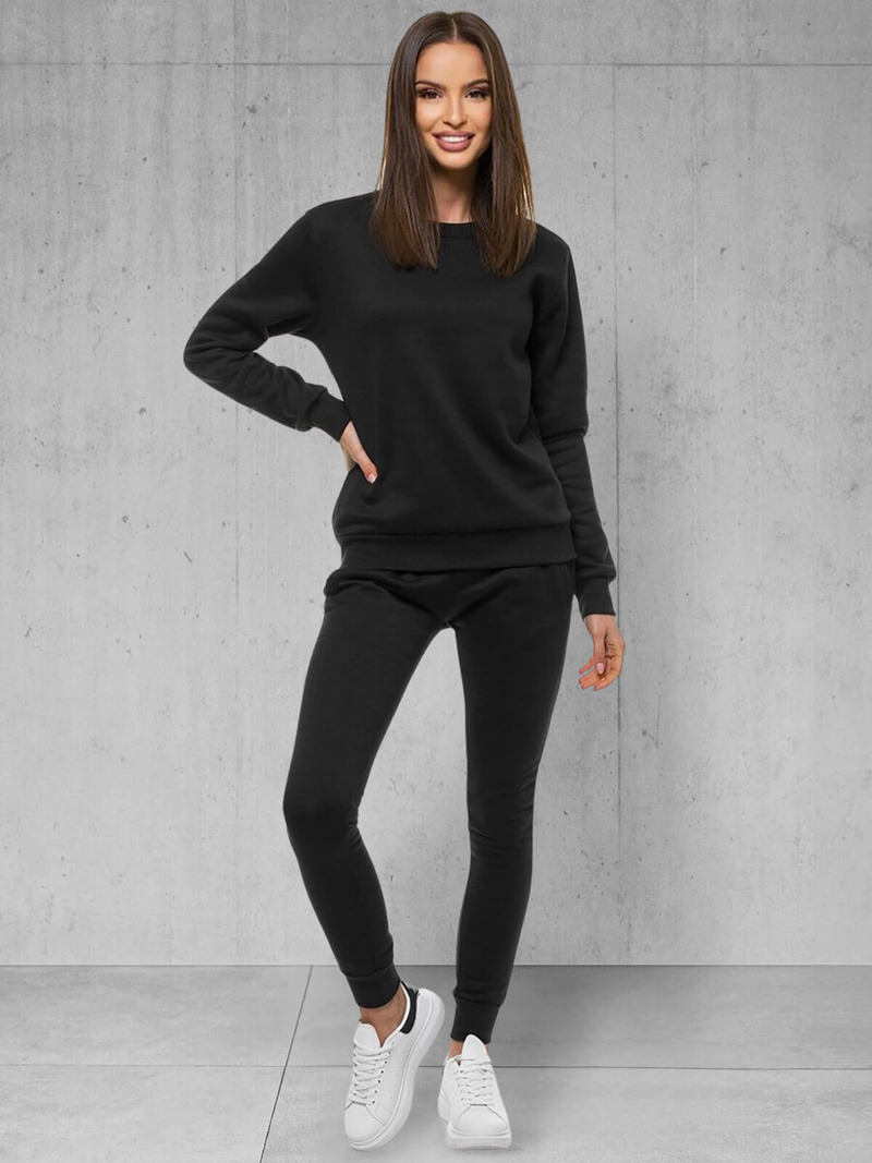 Damen Trainingsanzug Schwarz OZONEE 39