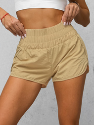 Sportshorts für Damen Beige OZONEE JS/XY24019S