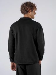 Herren Hemd Schwarz OZONEE O/GOM23039