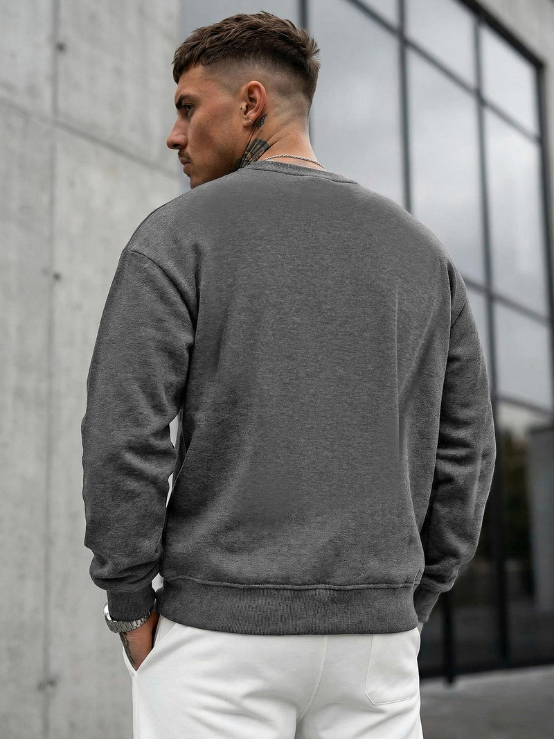 Herren Sweatshirt Dunkelgrau OZONEE JS/8B1768/5