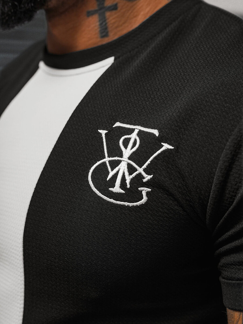 Herren T-shirt Schwarz OZONEE O/L1184