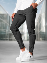 Herren Chino Hose Anthrazit OZONEE DJ/3300Z