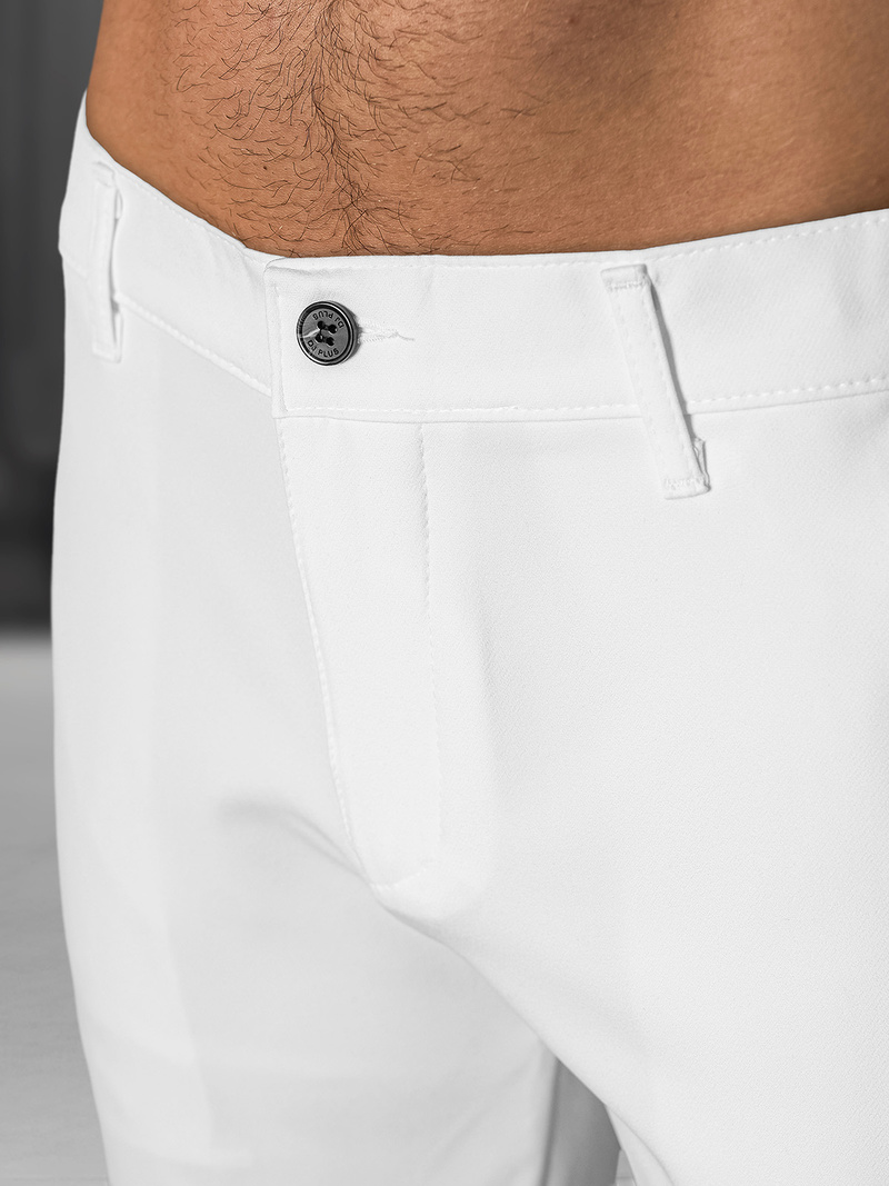 Herren Chino Shorts Weiß OZONEE DJ/4400