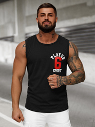 Herren Tank Top Schwarz OZONEE JS/8B1717/3Z