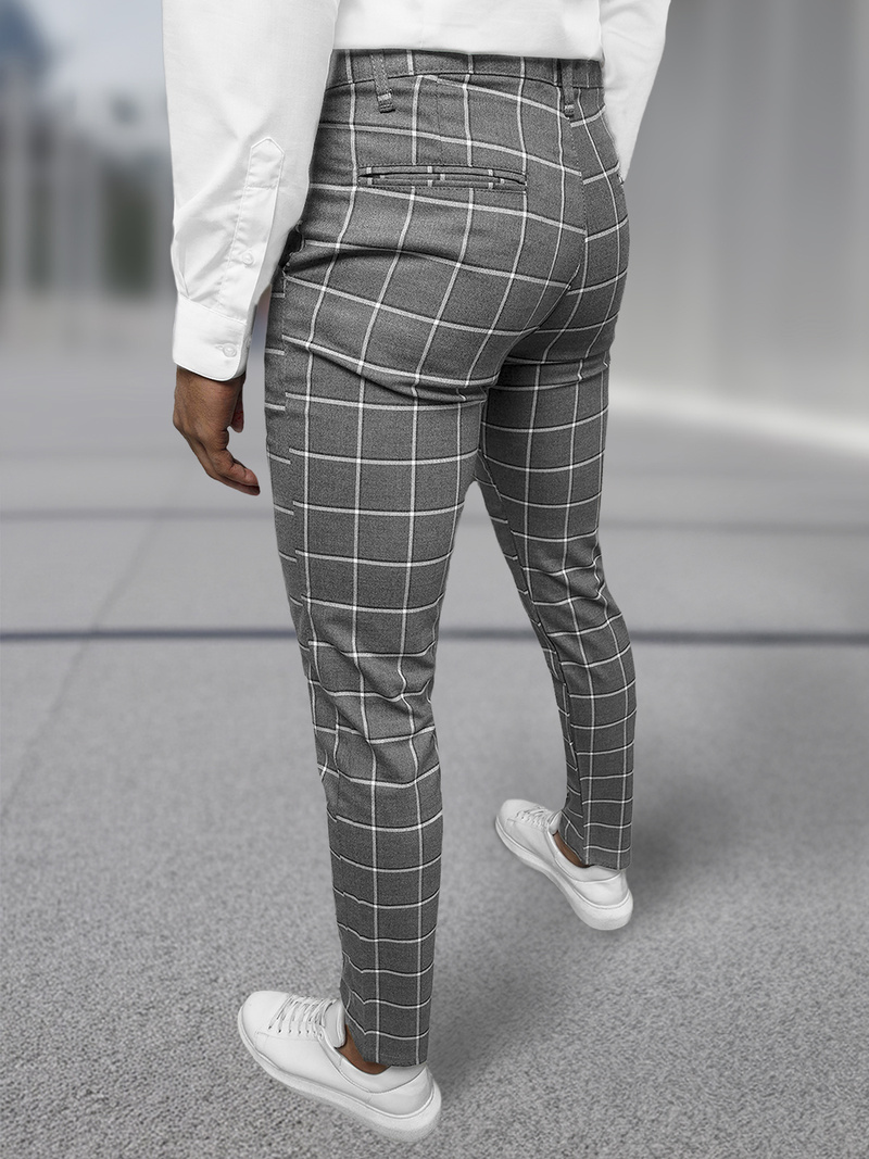 Herren Chino Hose Anthrazit OZONEE DJ/5522Z