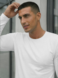 Herren Longsleeve Weiß OZONEE JS/DB71/2