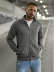 Herren Sweatjacke Dunkelgrau OZONEE JS/2002Z