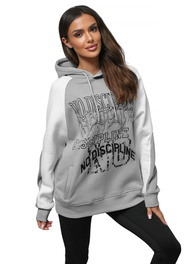 Kapuzenpullover Grau OZONEE O/SWE23037Z